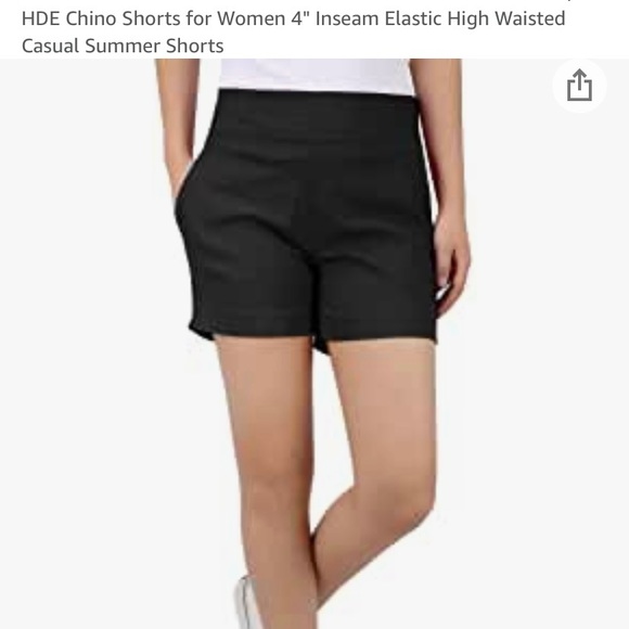 Pants - High wasted chino shorts